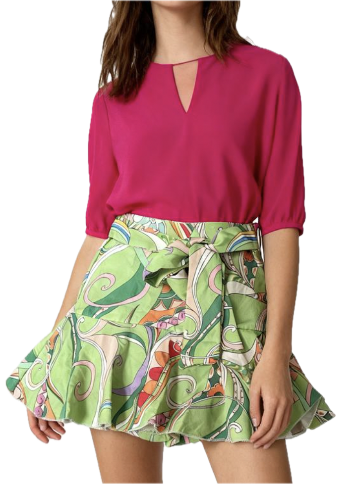 Falda Short Lazo Diseño Retro ITOO ITALY (S) NUEVO   1