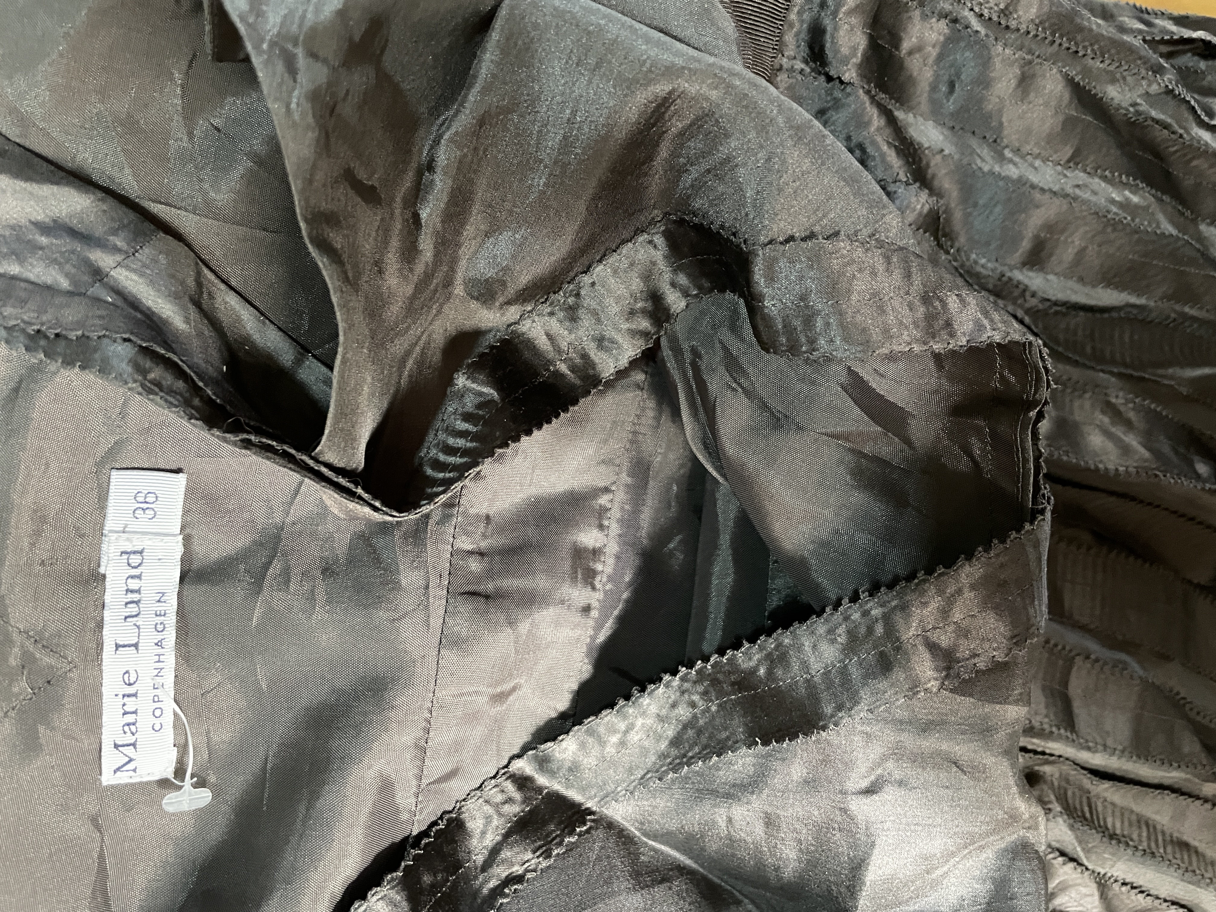 Vestido Plisado Jil Sander Style 100% Seda MARIE LUND COPENHAGEN (XS) NUEVO 4