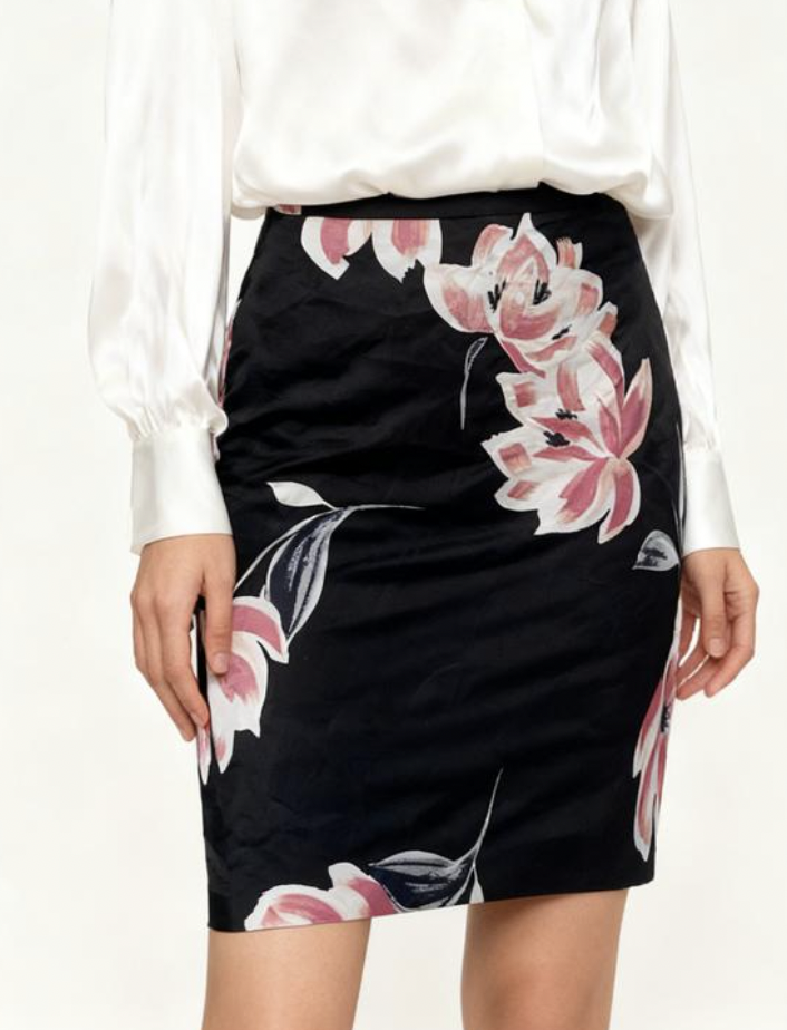 Falda Lápiz Estampado Floral ANN TAYLOR (S-M) NUEVO CON ETIQUETAS 1