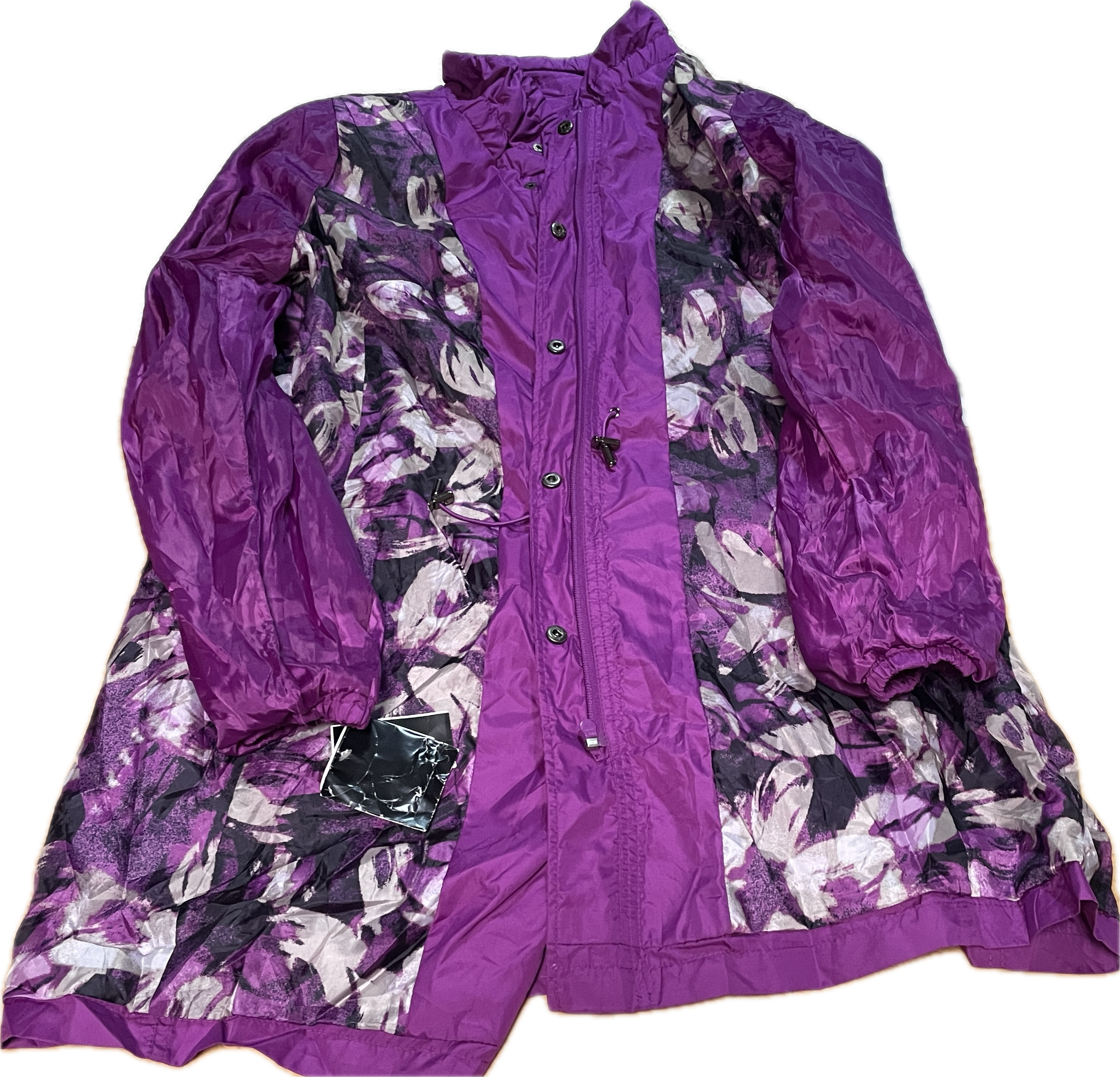Parka Cortavientos Wild Flower ALFANI (XL) NUEVO CON ETIQUETAS 4