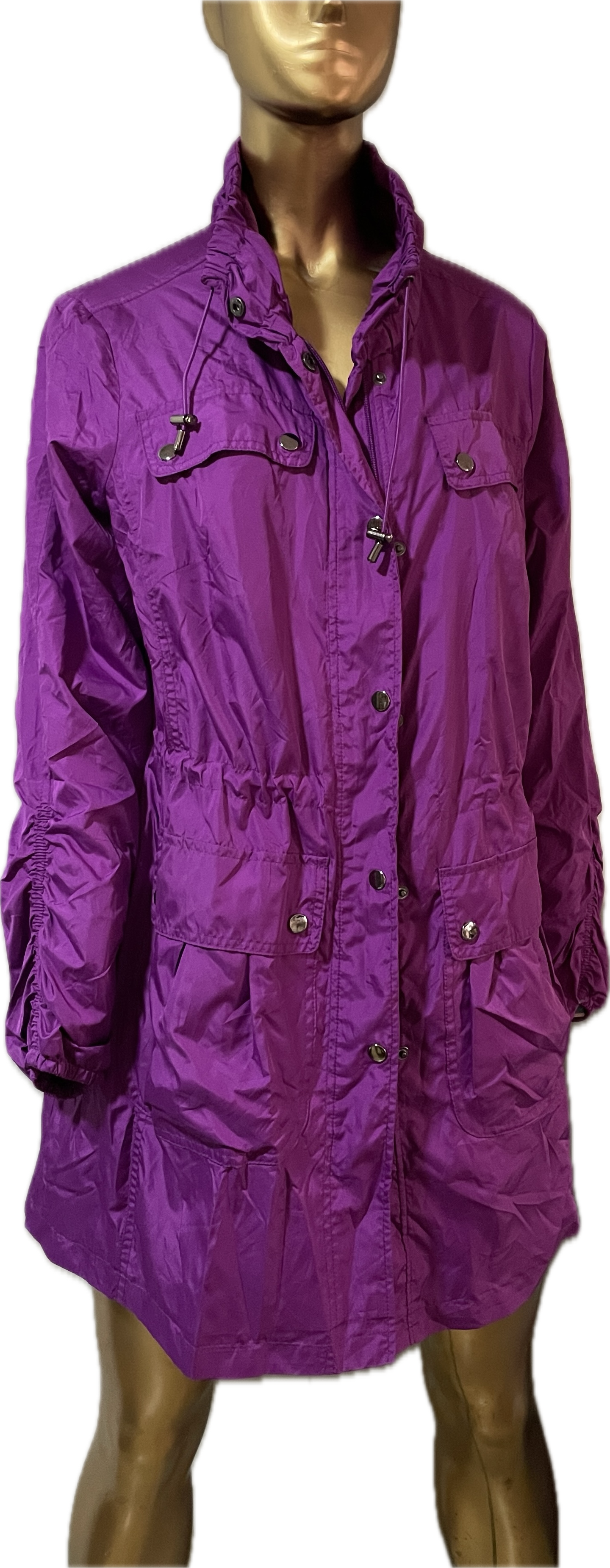 Parka Cortavientos Wild Flower ALFANI (XL) NUEVO CON ETIQUETAS 5