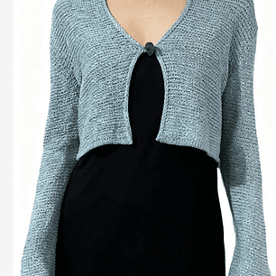 Cardigan Faux Bone Button AUGUST SILK (L) NUEVO CON ETIQUETAS