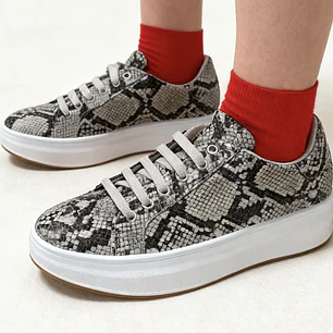 Zapatillas Plataforma Snakeskin TOPSHOP (38) NUEVO