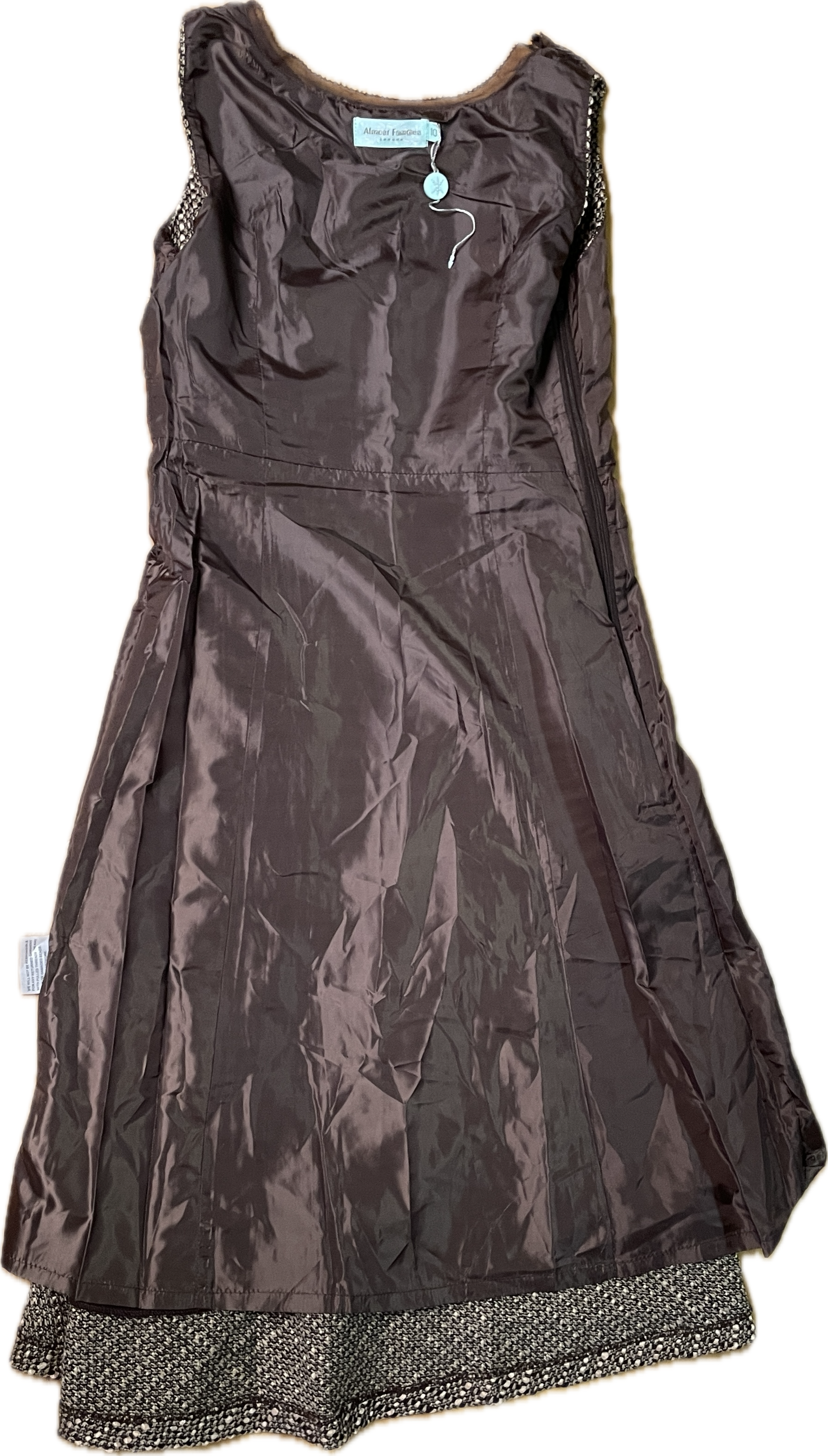 Vestido Tweed Velvet ALMOST FAMOUS LONDON (S) NUEVO  5