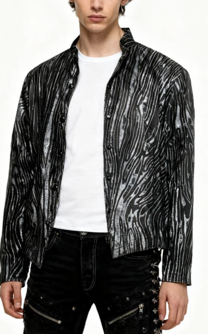 Chaqueta 100% Cuero Oveja Diseño (L) NUEVO 1