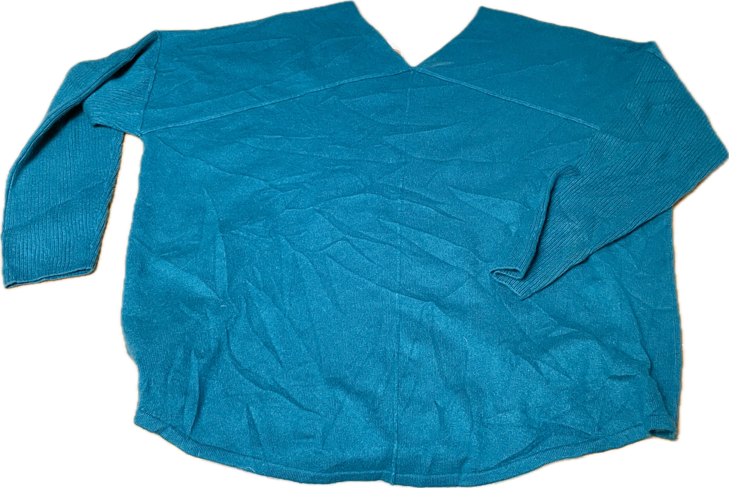 Suéter 100% Cachemira Teal SOFT SURROUNDINGS (XL) NUEVO CON ETIQUETAS  2