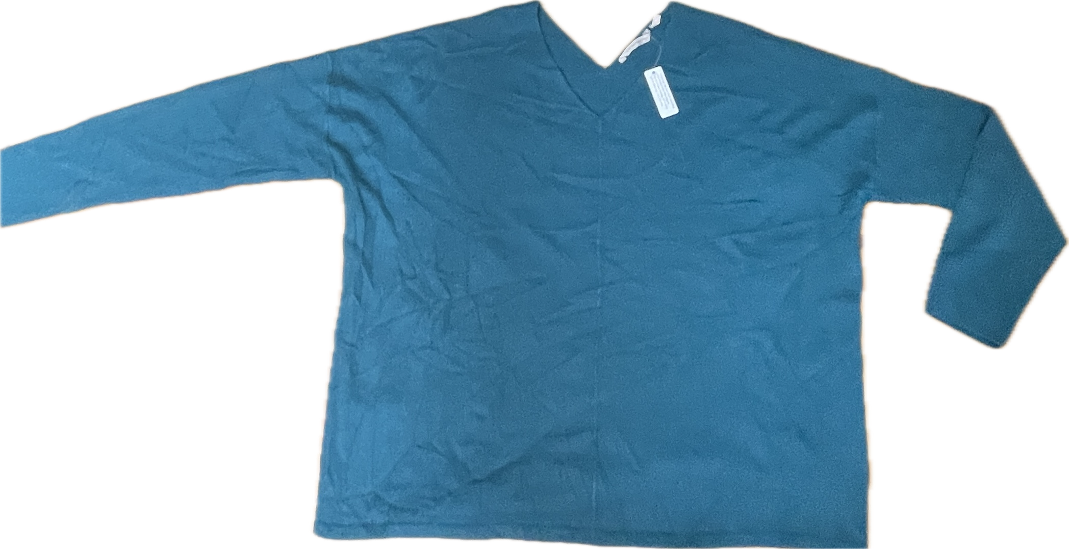 Suéter 100% Cachemira Teal SOFT SURROUNDINGS (XL) NUEVO CON ETIQUETAS  6