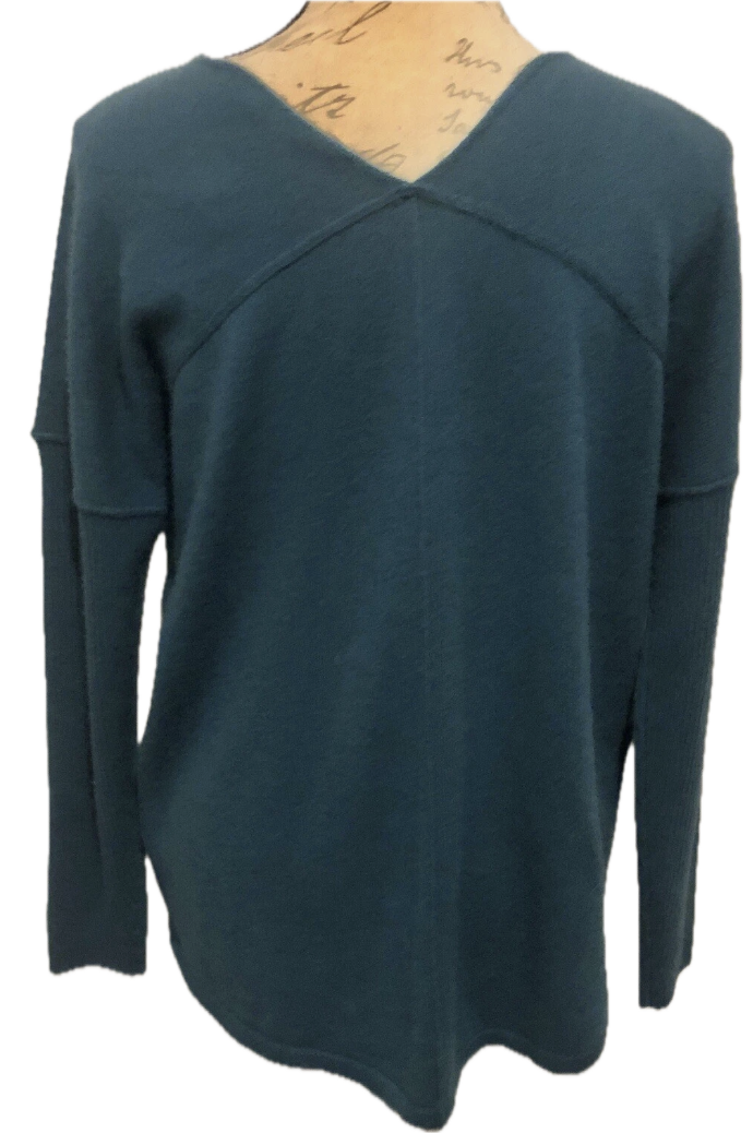 Suéter 100% Cachemira Teal SOFT SURROUNDINGS (XL) NUEVO CON ETIQUETAS  9