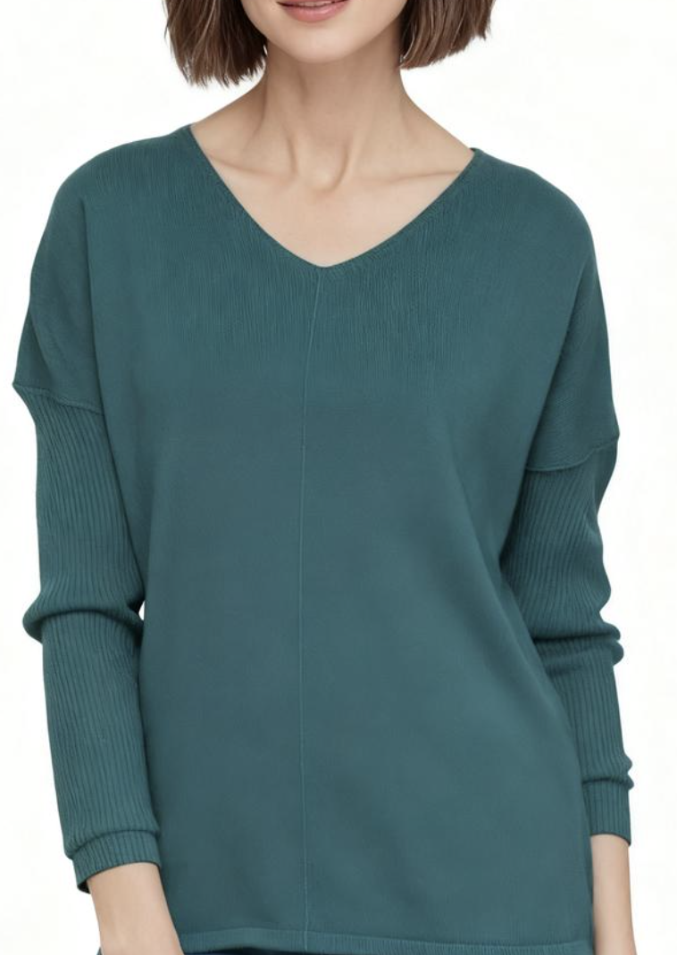 Suéter 100% Cachemira Teal SOFT SURROUNDINGS (XL) NUEVO CON ETIQUETAS  1