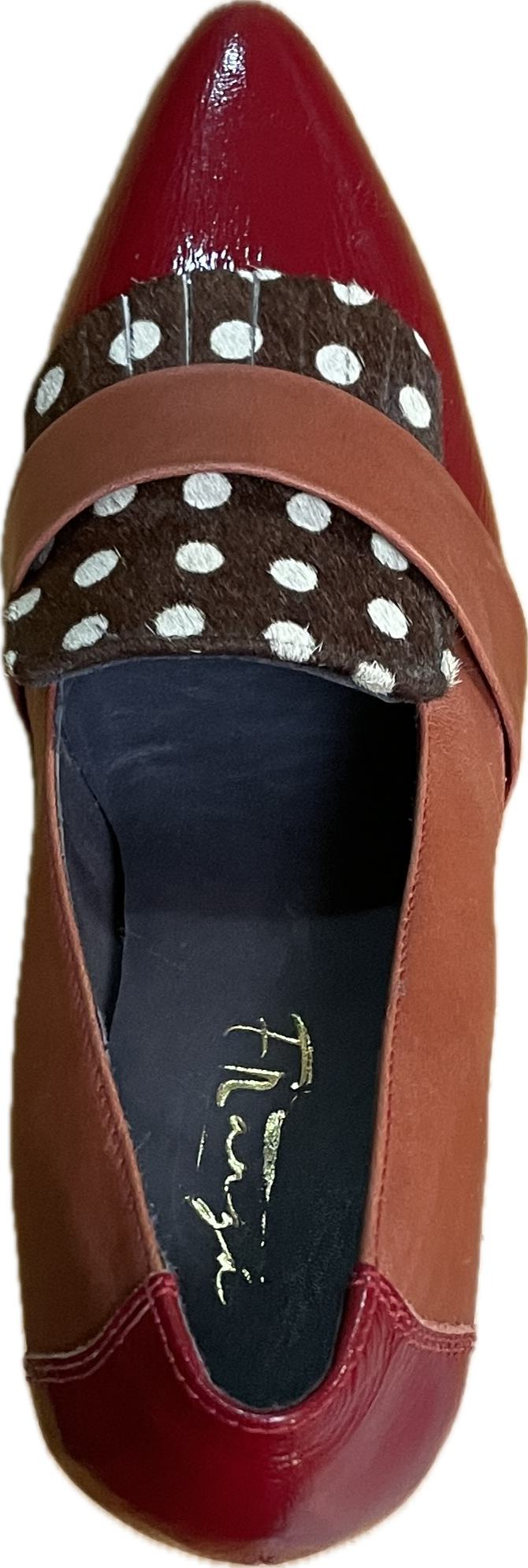 Zapatos Taco Pinup Vintage Cuero FRANZÁ (38) NUEVO 5