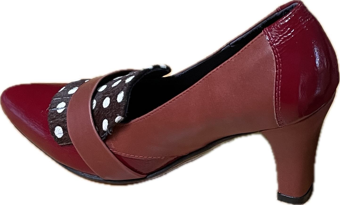 Zapatos Taco Pinup Vintage Cuero FRANZÁ (38) NUEVO 6