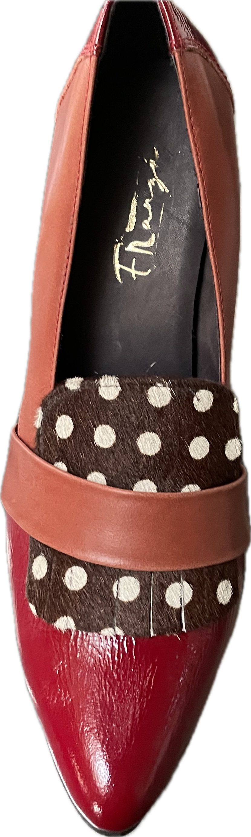 Zapatos Taco Pinup Vintage Cuero FRANZÁ (38) NUEVO 7