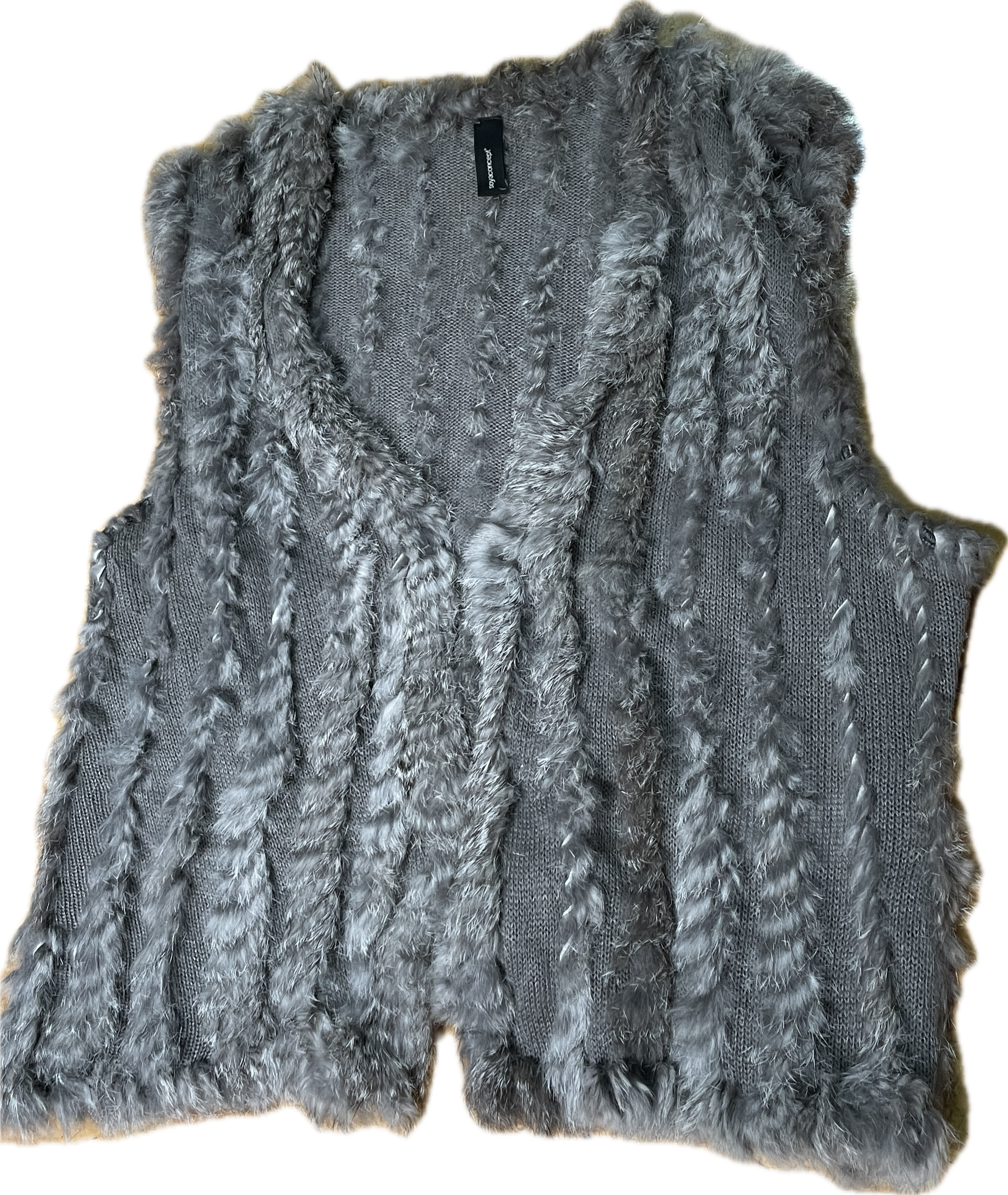 Gilet Pelo Conejo Rabbit Hair Vest SOYACONCEPT (M) NUEVO 4