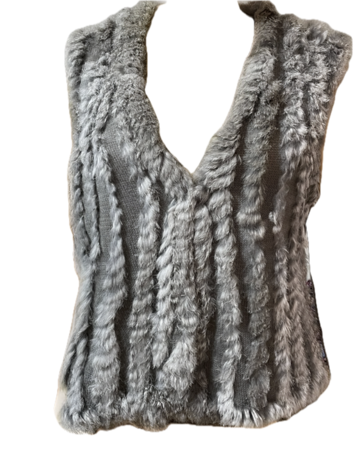 Gilet Pelo Conejo Rabbit Hair Vest SOYACONCEPT (M) NUEVO 6