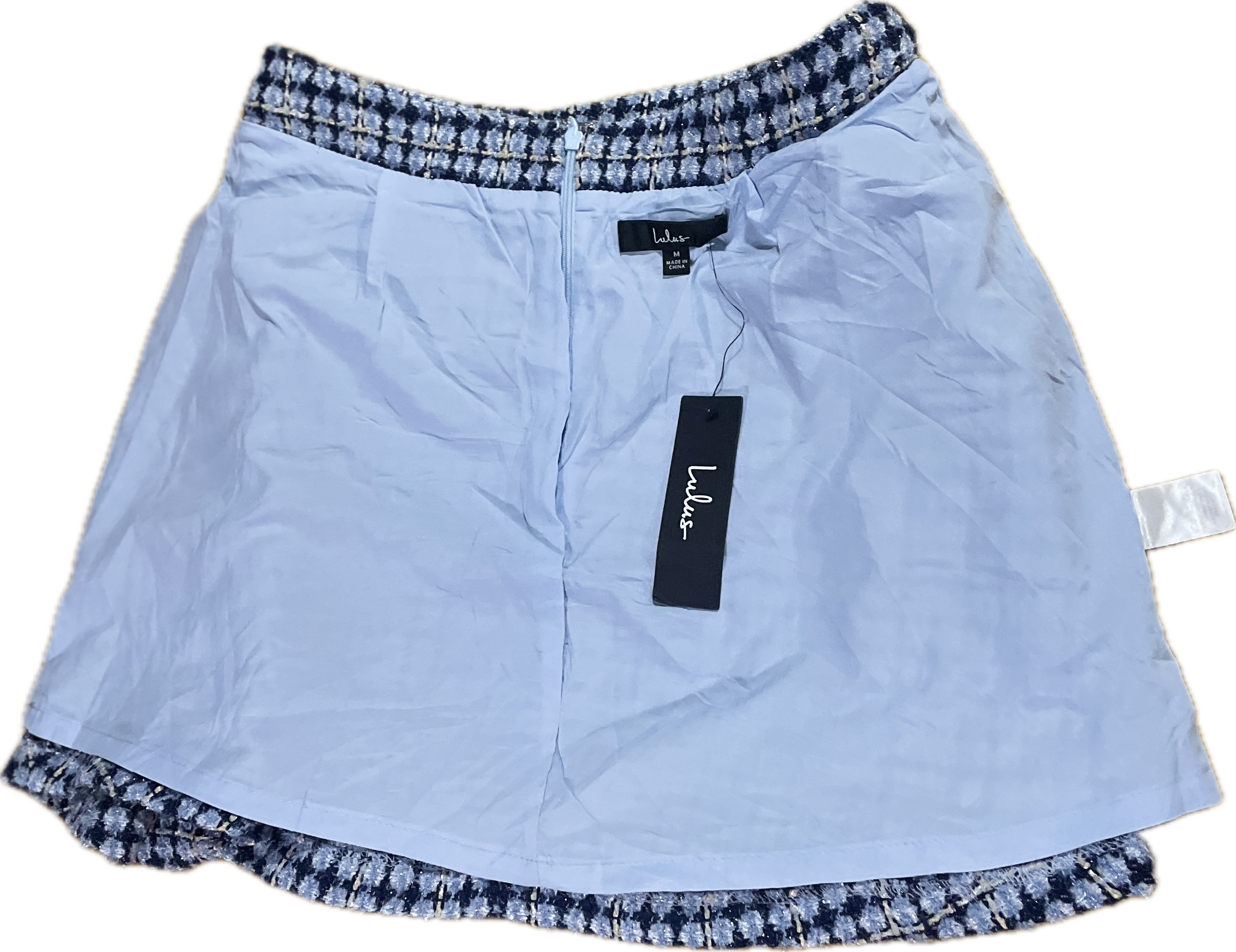 Falda Skater Chic Expertis Lurex LULUS (M) NUEVO CON ETIQUETAS 4