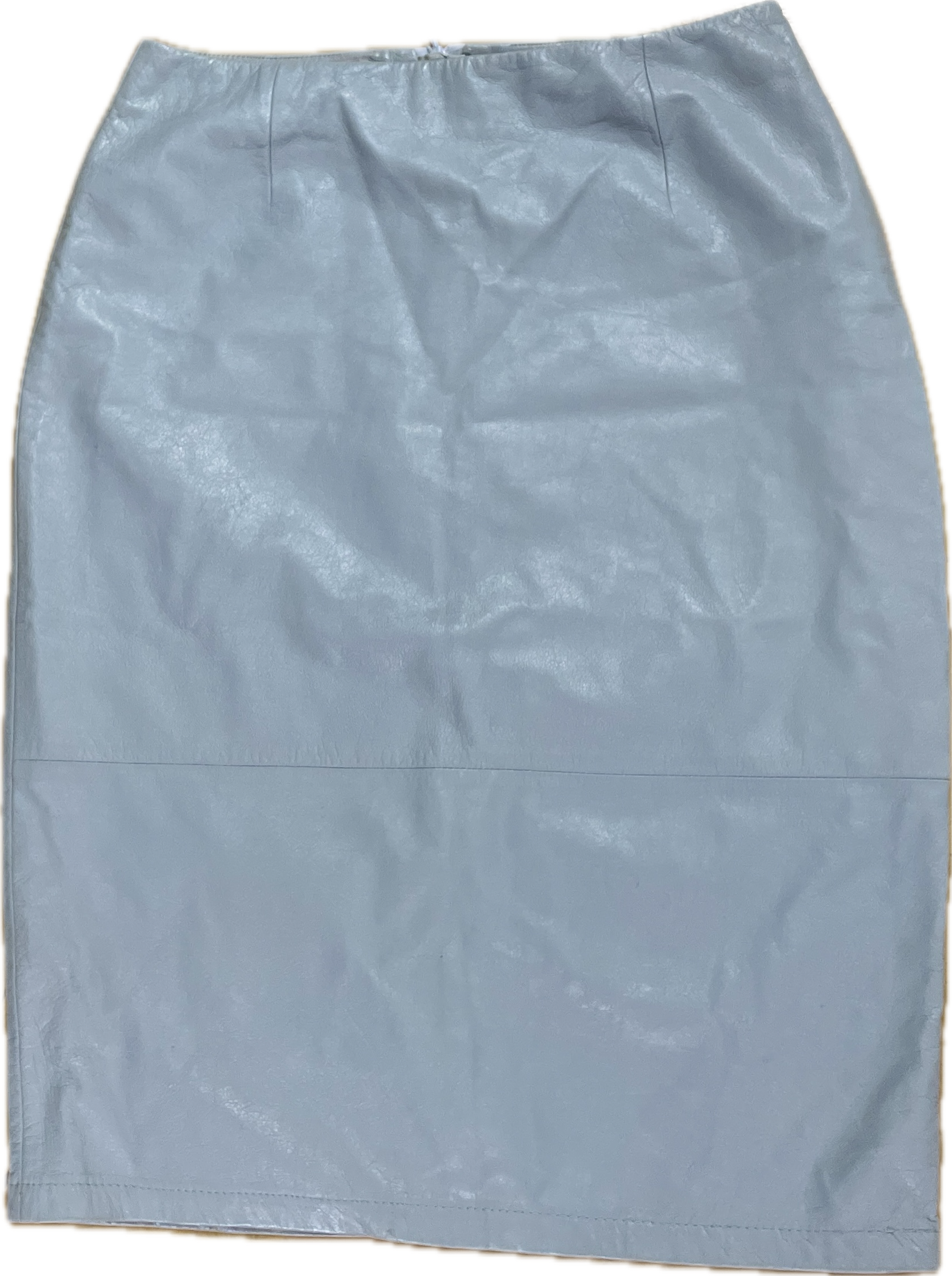 Falda Pencil 100% Cuero Oveja Baby Blue LIZ CLAIBORNE COLLECTION (S-M)  3