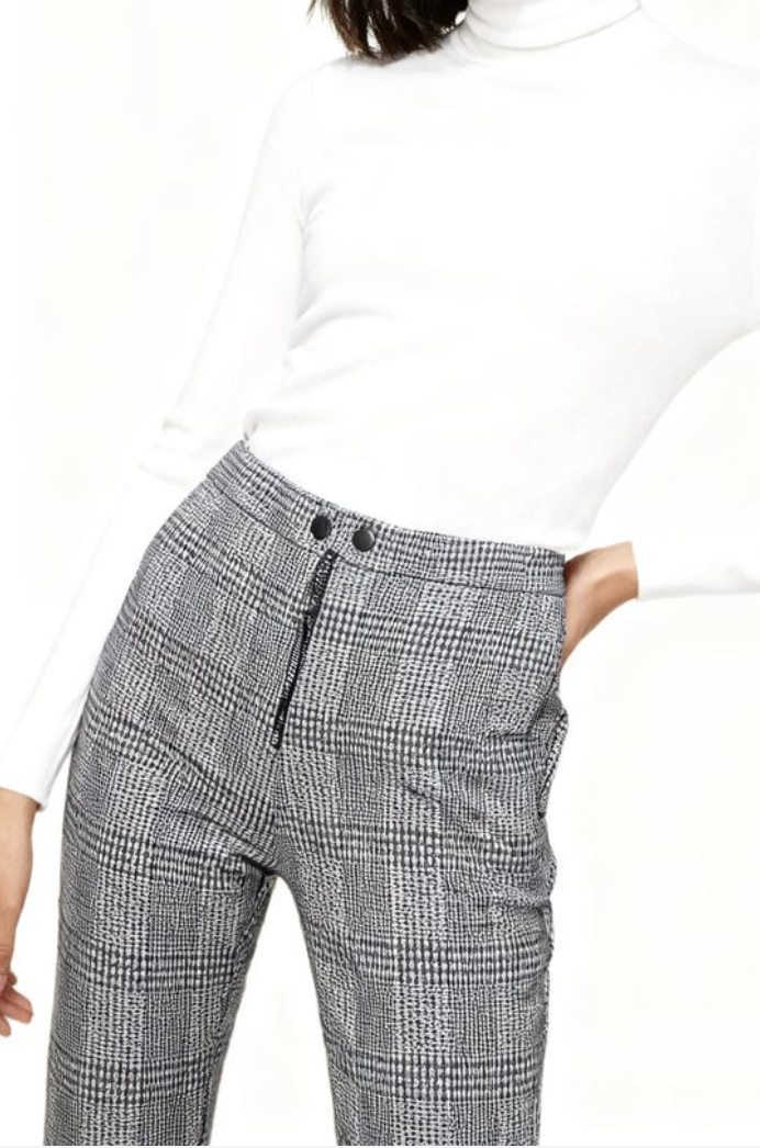 Leggings Plaid Slim Fit STRADIVARIUS (M) NUEVO CON ETIQUETAS  1