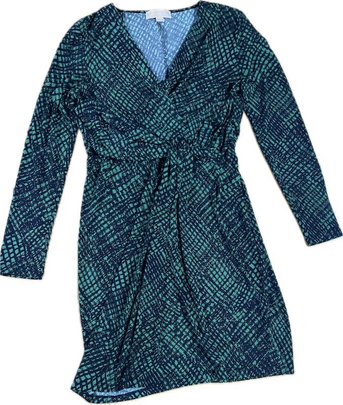 Vestido Wrap Dress Geo Print MICHAEL KORS (L) NUEVO 4
