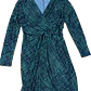 Vestido Wrap Dress Geo Print MICHAEL KORS (L) NUEVO - Miniatura 4