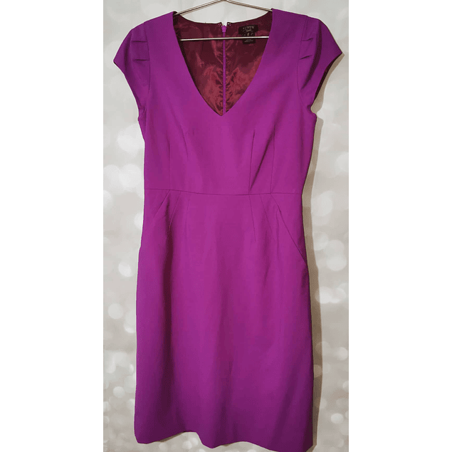 Vestido Midi Manga Encapotada J. CREW (S) COMO NUEVO