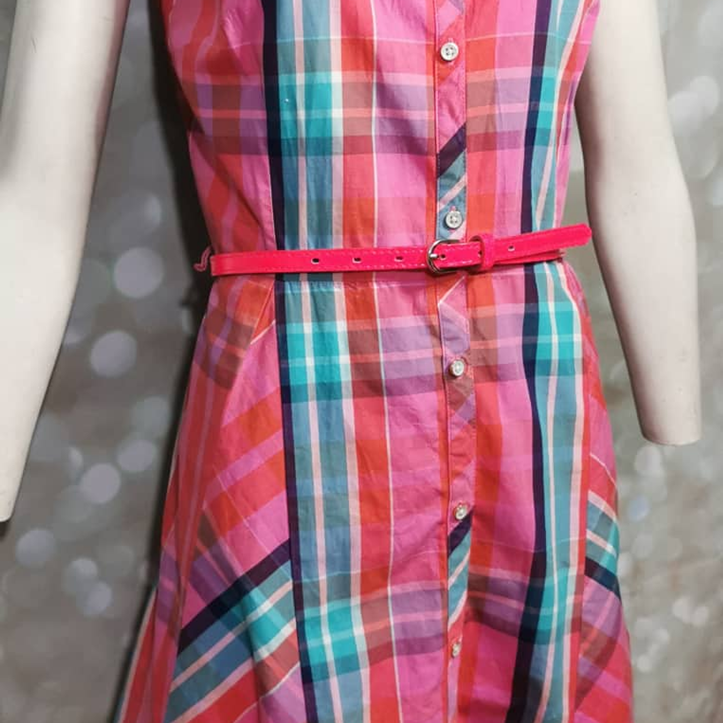 Vestido Camisero Cuadrillé TOMMY HILFIGER (S) 1