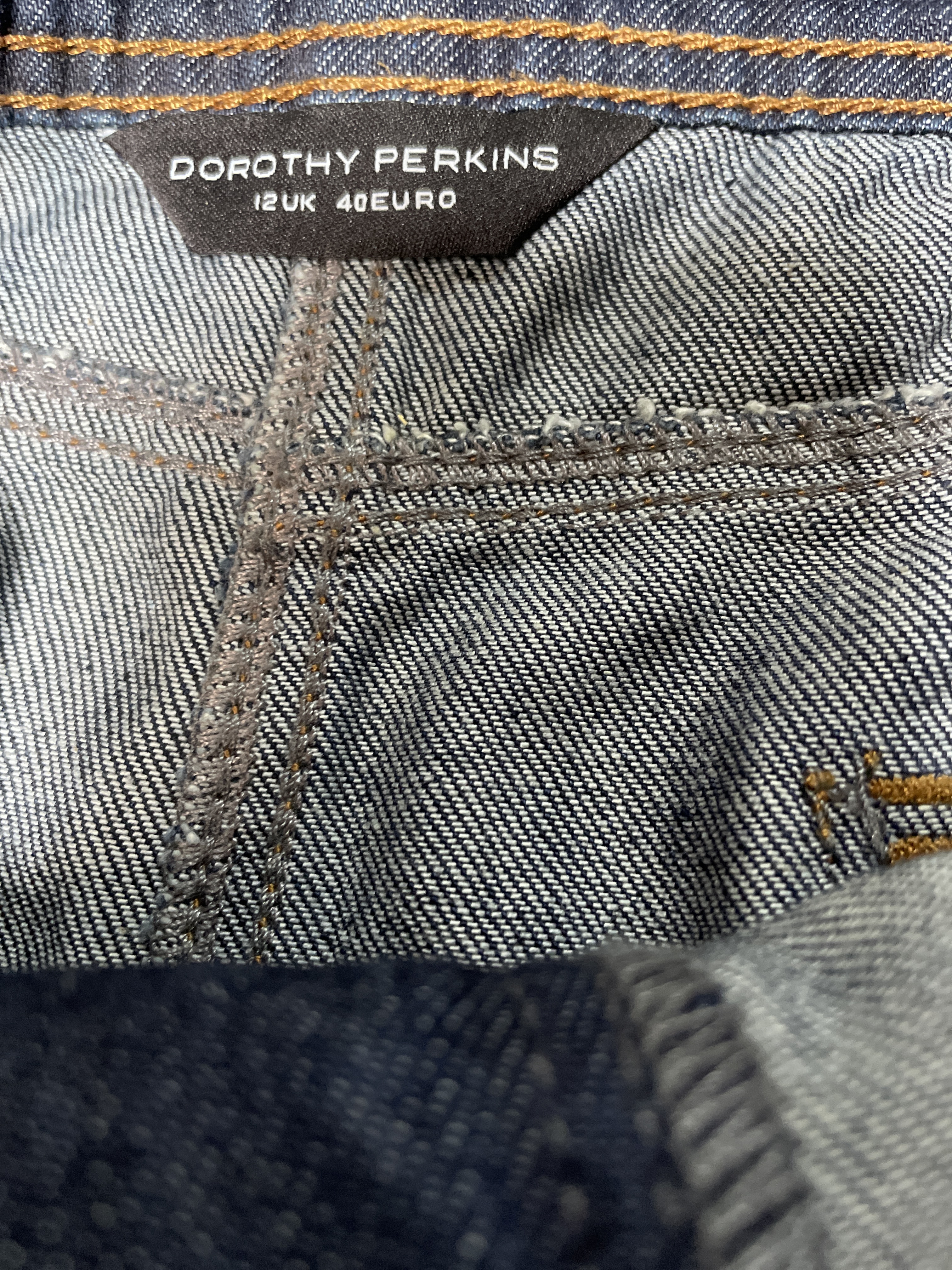 Mini Falda Medium Wash Denim DOROTHY PERKINS (M) NUEVO 4
