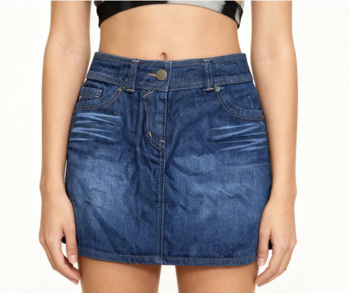 Mini Falda Medium Wash Denim DOROTHY PERKINS (M) NUEVO 1