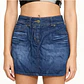 Mini Falda Medium Wash Denim DOROTHY PERKINS (M) NUEVO - Miniatura 1
