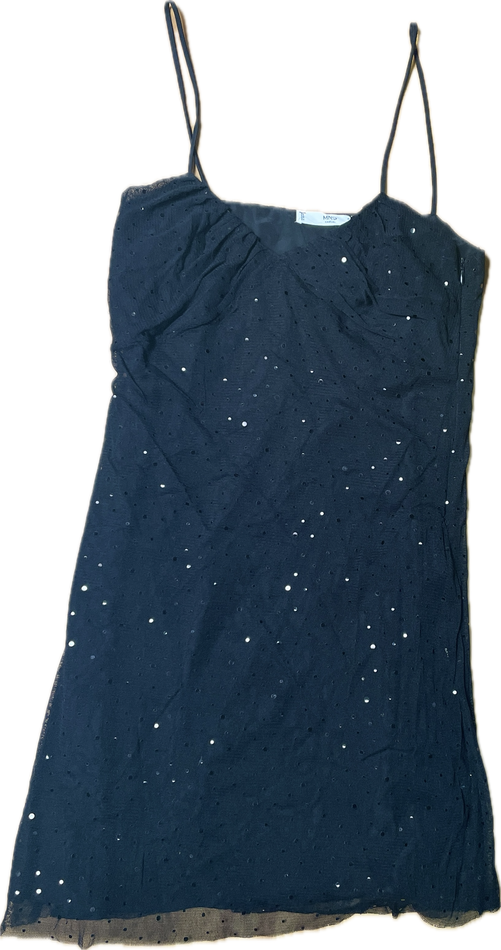 Vestido Lencero Sequin Party Dress MANGO (XS) NUEVO CON ETIQUETAS 6