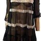 Vestido/Tapado Malla Encaje Vintage Gothic JESSICA'S ATTIC (S)  - Miniatura 6
