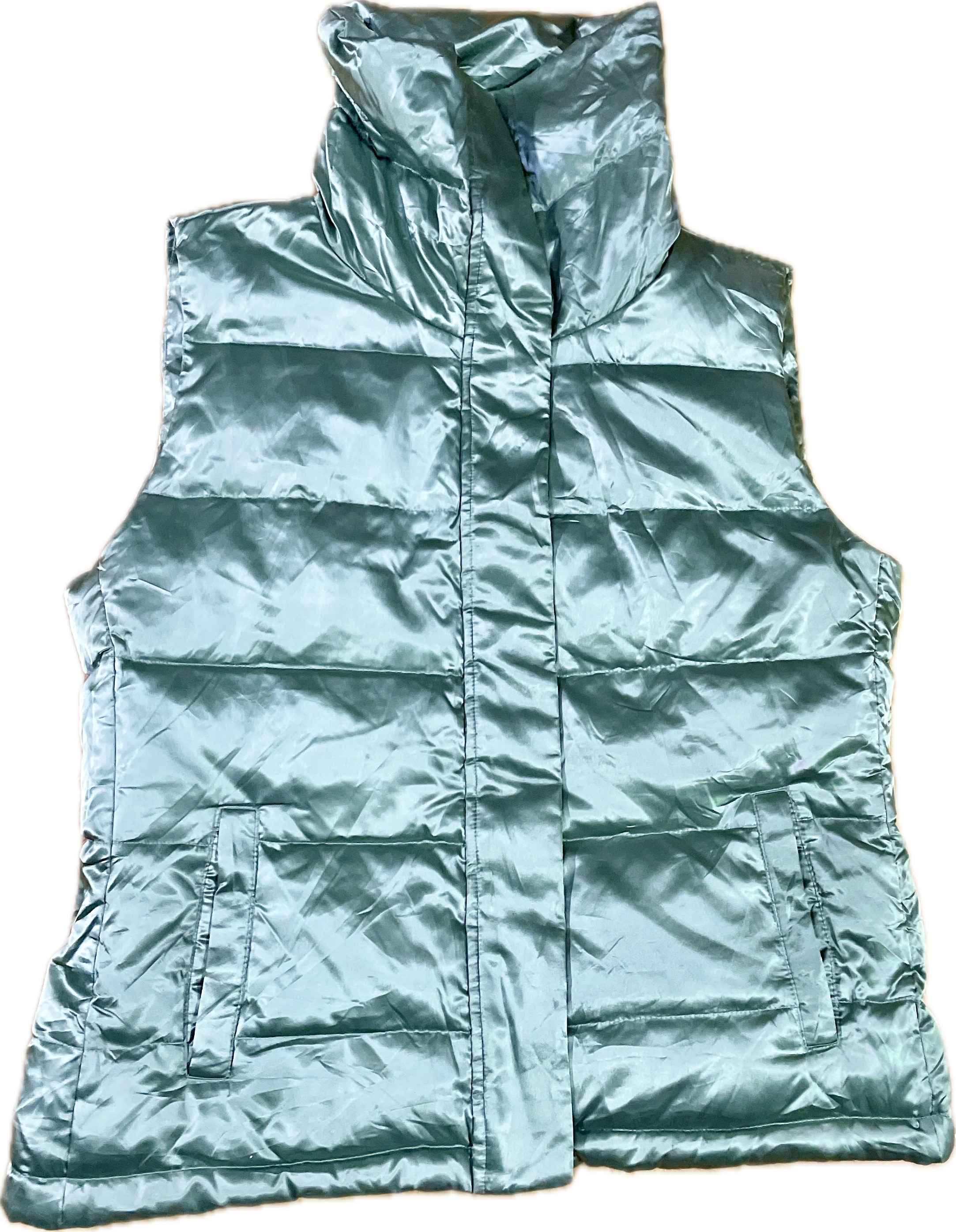 Chaqueta Puffer Quilted Satín 100% Pluma Pato TALBOTS (M) COMO NUEVO 4