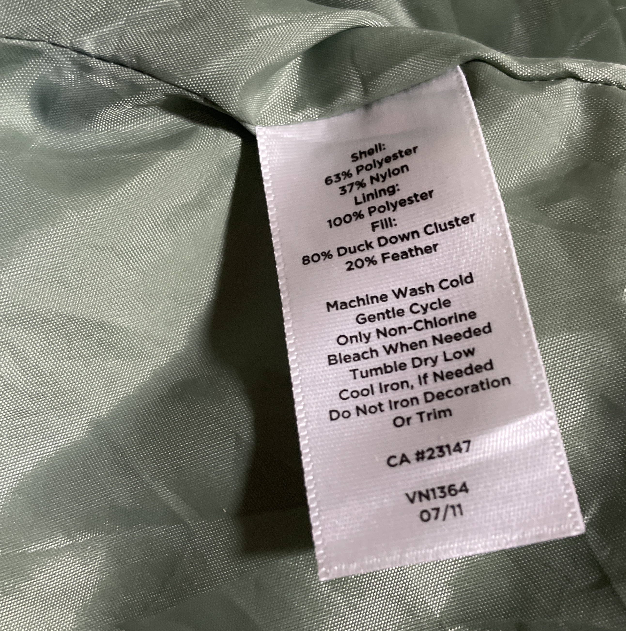 Chaqueta Puffer Quilted Satín 100% Pluma Pato TALBOTS (M) COMO NUEVO 3