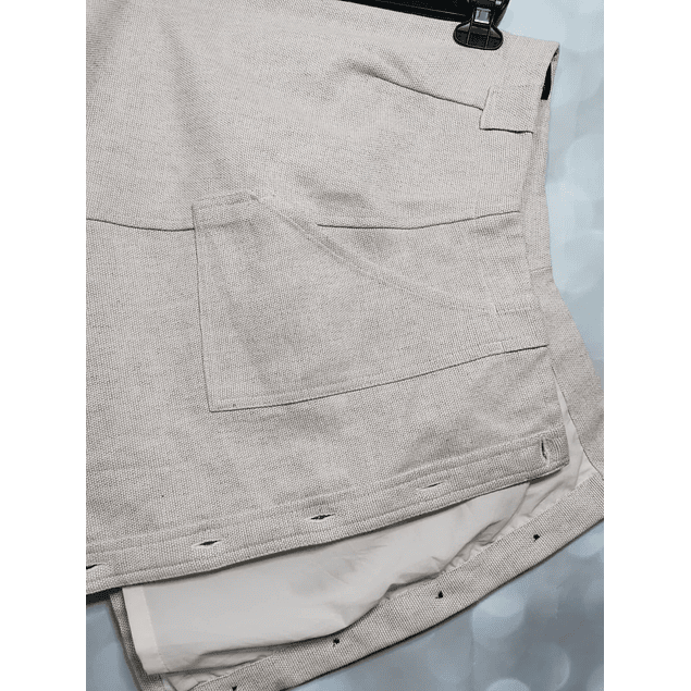 Falda ALine Canvas Lino Botones BANANA REPUBLIC (S-M) NUEVO