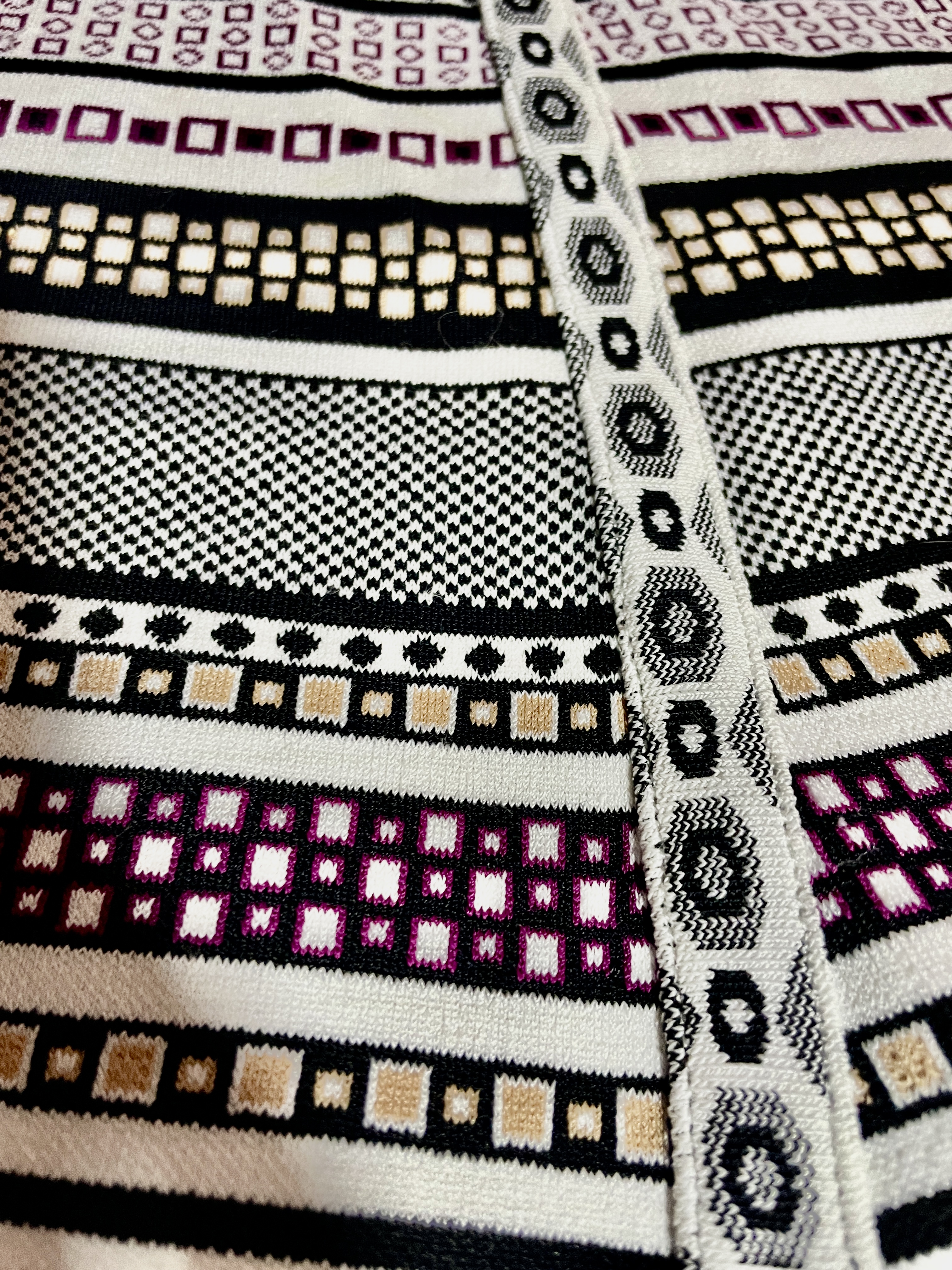 Falda Flare Knit Geometric DIANE VON FURSTENBERG (M) NUEVO 3