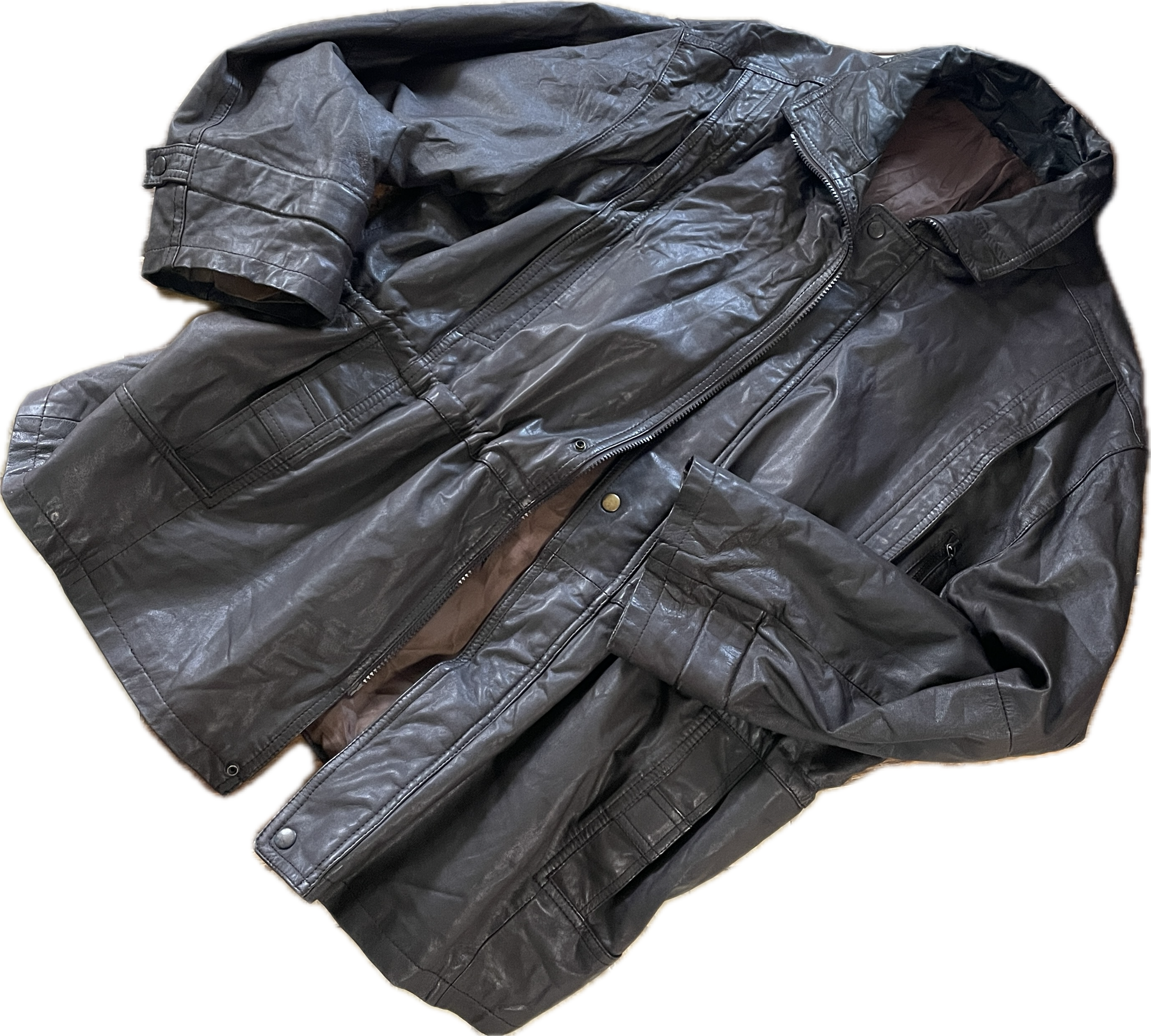 Chaquetón 100% Cuero de Cabra Extra Suave Unisex CANDA (XXL) COMO NUEVO 6