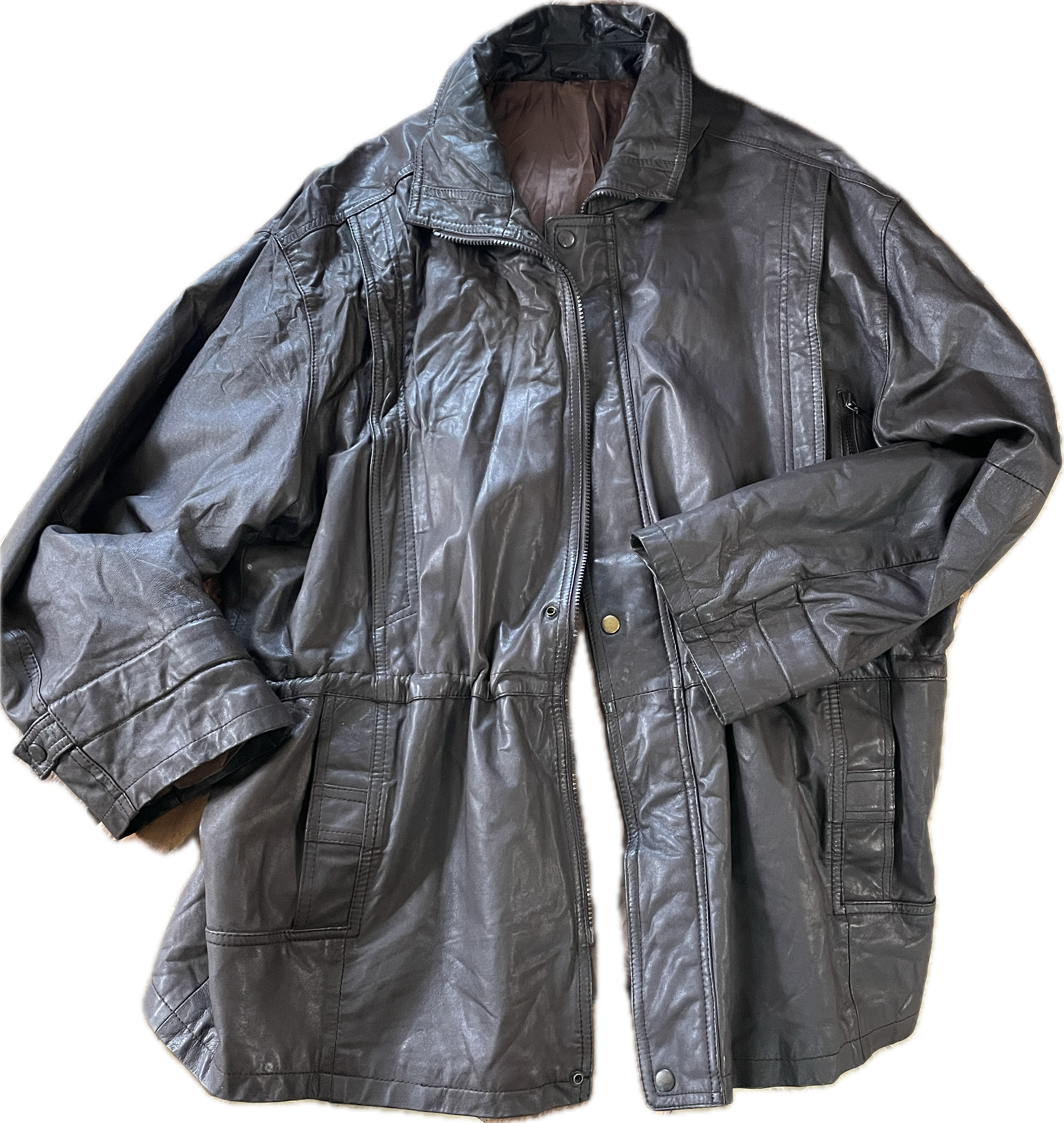 Chaquetón 100% Cuero de Cabra Extra Suave Unisex CANDA (XXL) COMO NUEVO 7