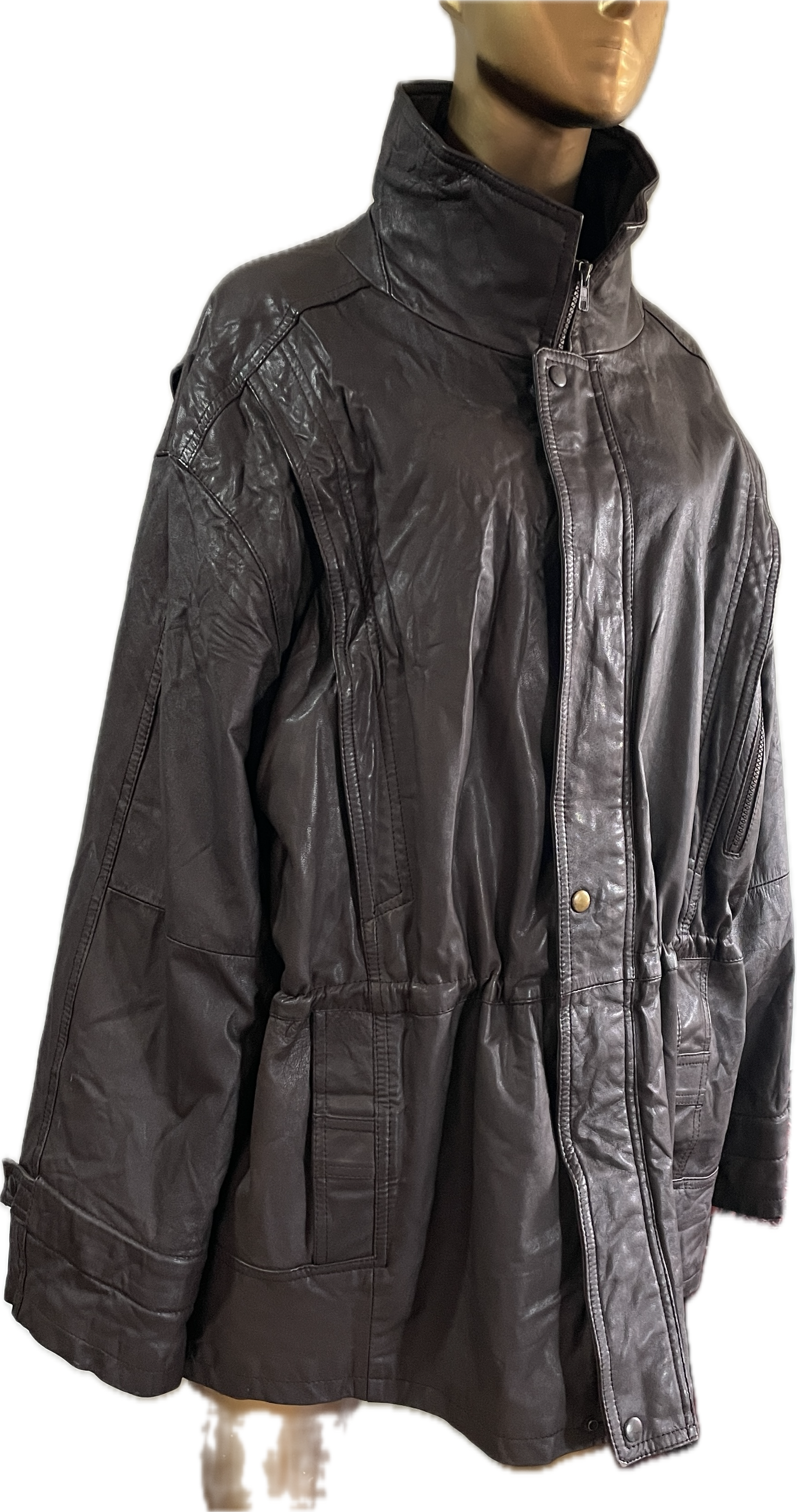 Chaquetón 100% Cuero de Cabra Extra Suave Unisex CANDA (XXL) COMO NUEVO 8