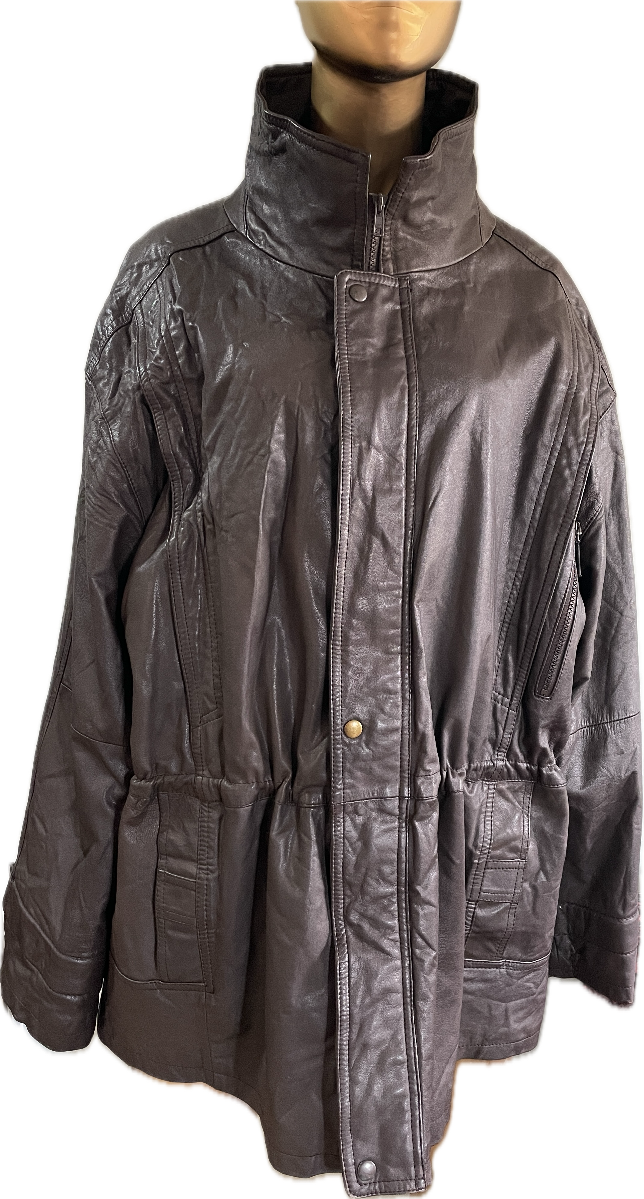 Chaquetón 100% Cuero de Cabra Extra Suave Unisex CANDA (XXL) COMO NUEVO 9
