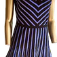 Vestido Skater Tejido Chevron Rayas ANNE KLEIN (M) COMO NUEVO - thumbnail 3