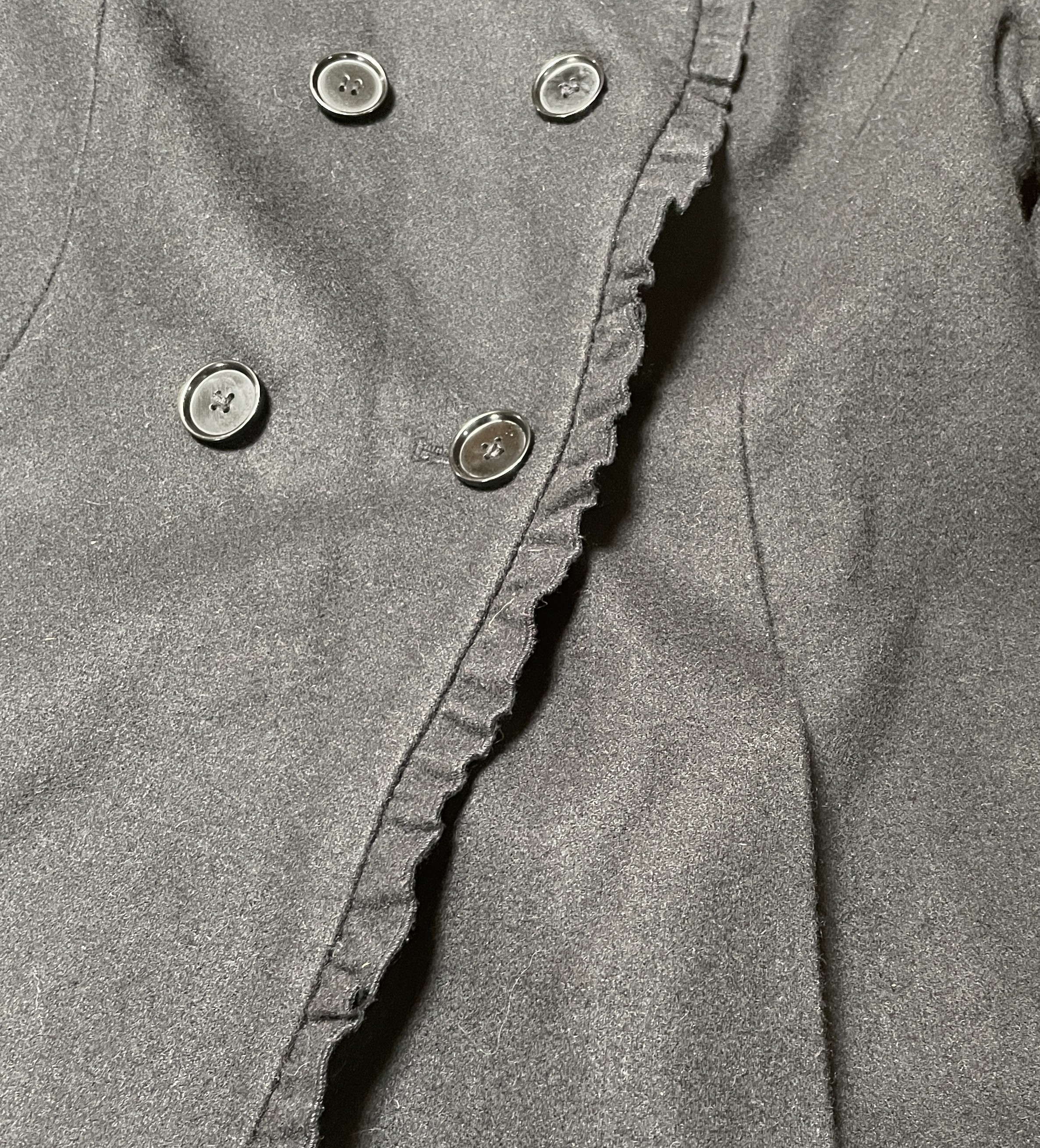 Blazer/Abrigo de Paño Estilo 60´s Ruffles ANN TAYLOR (XS) COMO NUEVO 4