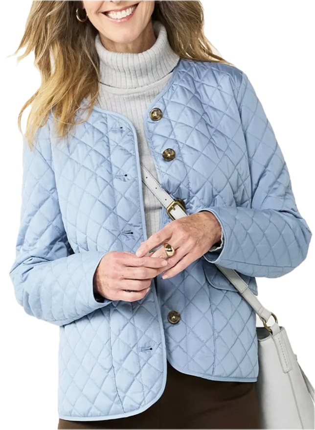 Chaqueta The Classic Quilted CROFT & BARROW (M) NUEVO CON ETIQUETAS 1