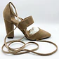 Zapatos Taco Alto Chunk Wrap Around THE MARCH (36) COMO NUEVO - Miniatura 1
