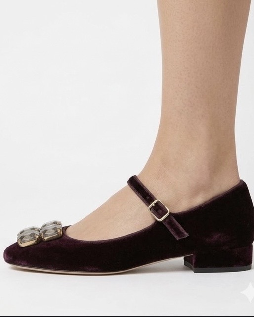 Ballerinas Terciopelo Mary Jane ZARA TRAFALUC (37) COMO NUEVO 5