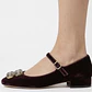 Ballerinas Terciopelo Mary Jane ZARA TRAFALUC (37) COMO NUEVO - Miniatura 5