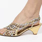 Sandalias Tacón Cage Sandal 100% Cuero MARIO BOLOGNA (40) COMO NUEVO - Miniatura 3