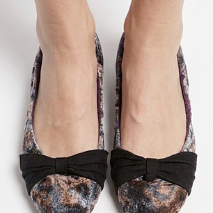 Ballerina Fresa Terciopelo Bow DESIGUAL (36) NUEVO