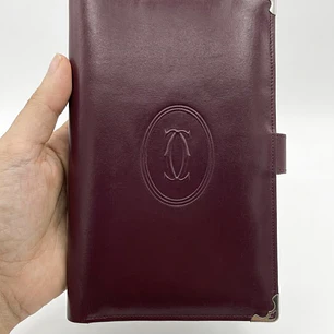 Billetera Bordeaux Vintage Estilo CARTIE