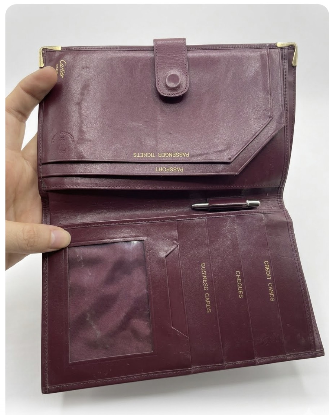Billetera Bordeaux Vintage Estilo CARTIE 3