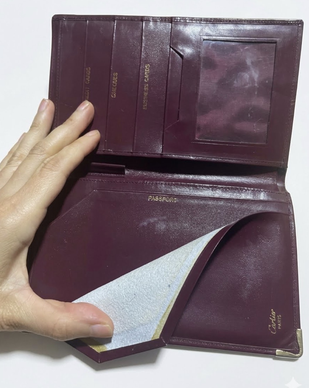 Billetera Bordeaux Vintage Estilo CARTIE 4