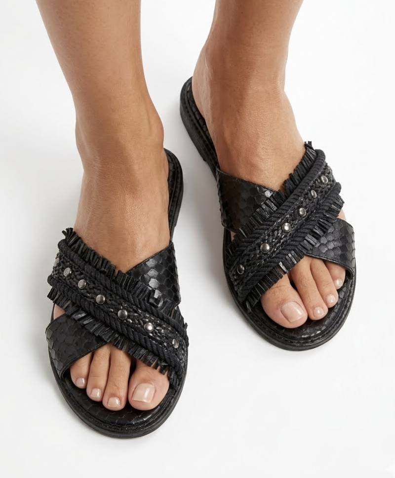 Sandalias Pitón 100% cuero SCHUTZ (38) NUEVO 1